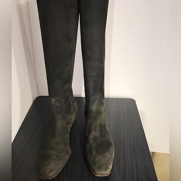 Cole Haan Oriana Tall Stretch Suede Boot Sz 7B